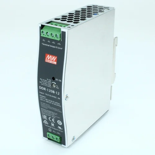 DDR-120B-12 Преобразователь: DC/DC; 120Вт; Uвх:16,8 - 33,6.В; Uвых:12ВDC; Iвых:10А, Mean Well